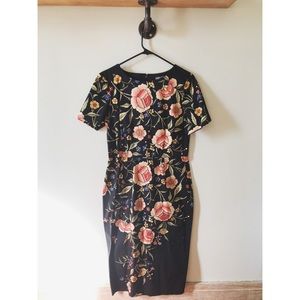 ASOS Midi Multi-Colored Floral Dress